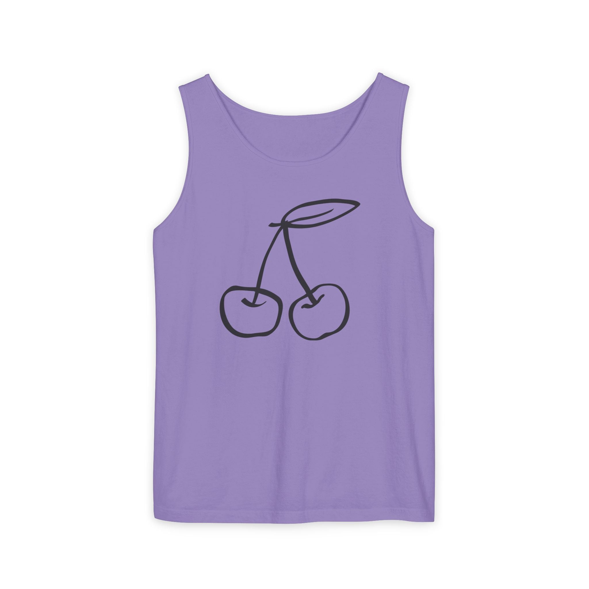 Discrete Findom Cherry Tank Top — cherry motif everyday tank from the Discrete Collection by Findom Attire Australia