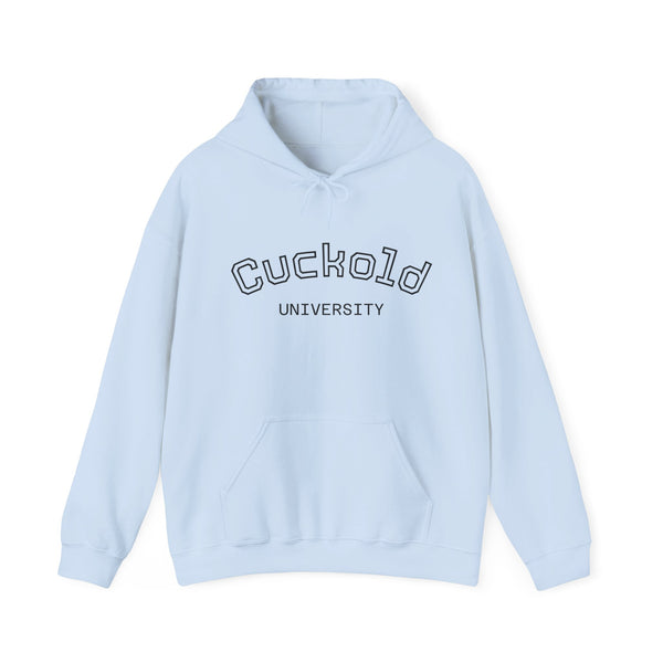 Cuckold University Hoodie — dark streetwear graphic hoodie by Findom Attire Australia