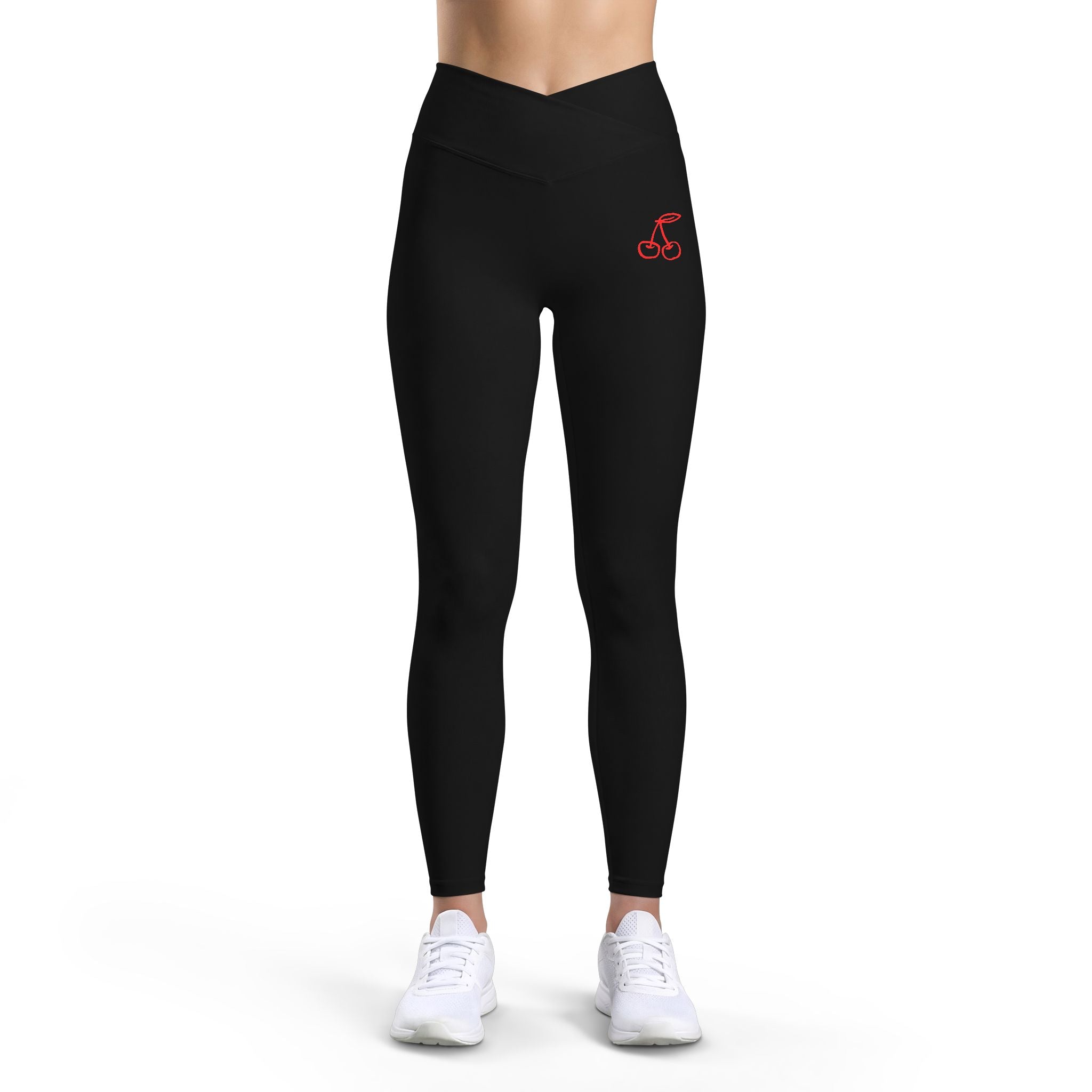 Findom Cherry High-Waist Leggings