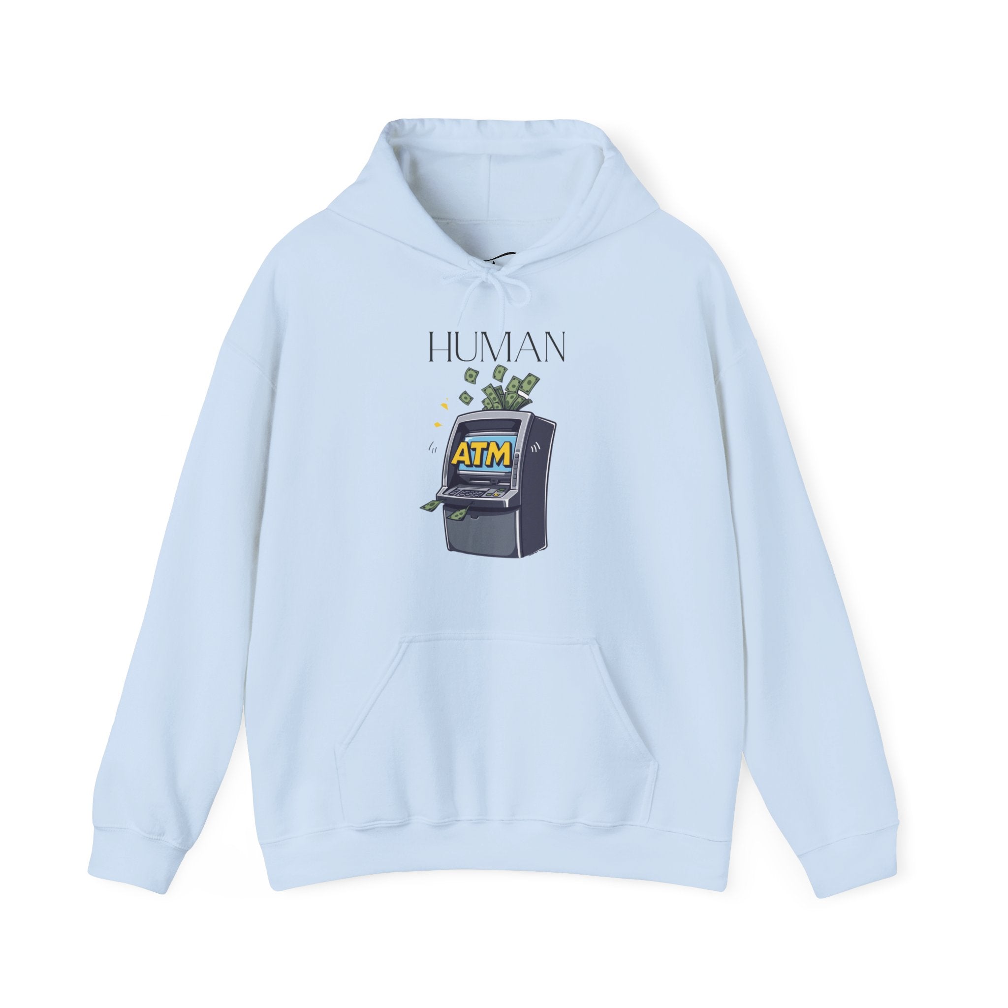 Human ATM Hoodie — bold findom graphic hoodie by Findom Attire Australia