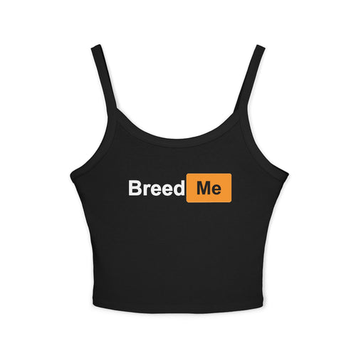 Breed Me Tank Top — explicit findom community tank from FindomHub by Findom Attire Australia