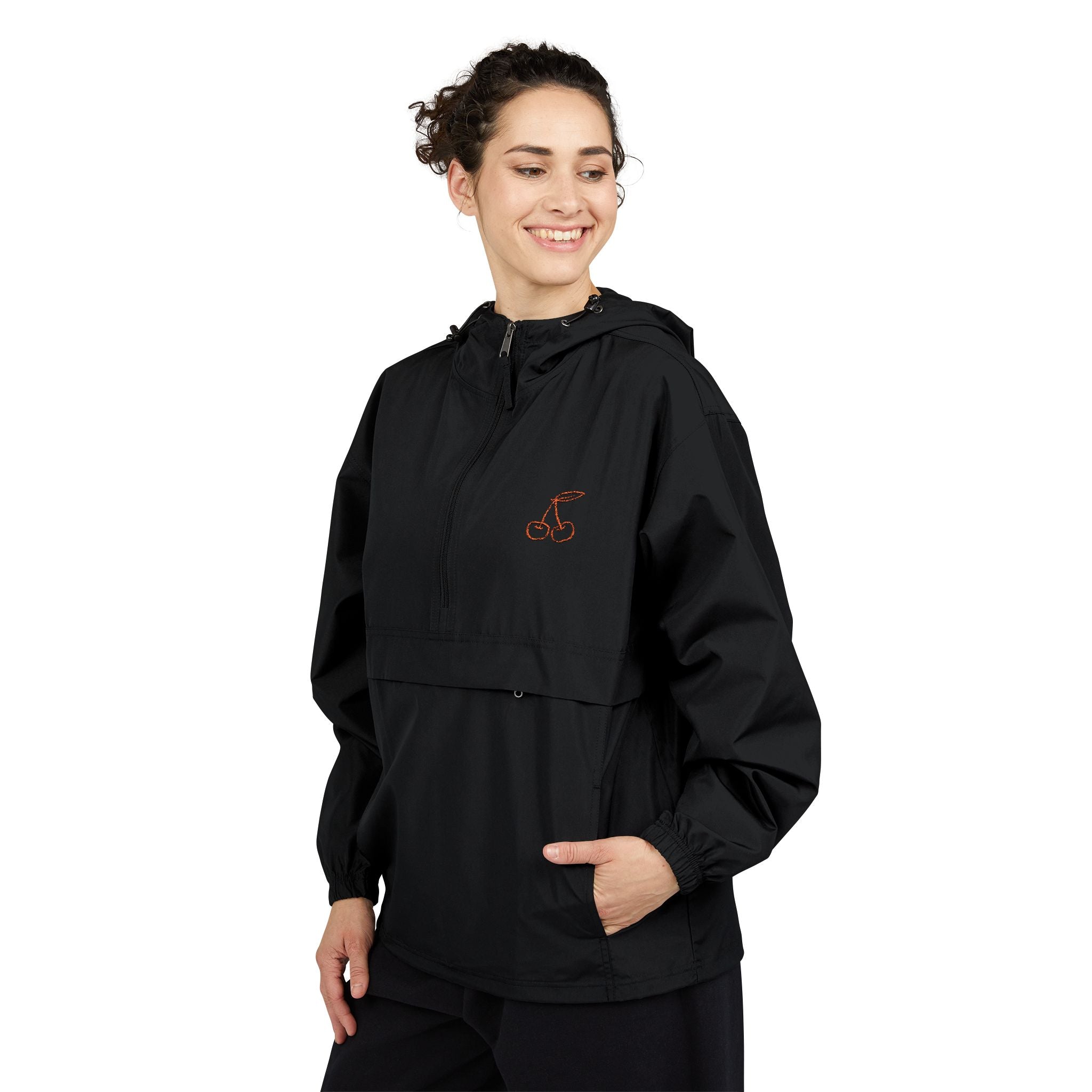 Discreet Findom Cherry Windbreaker Anorak Jacket