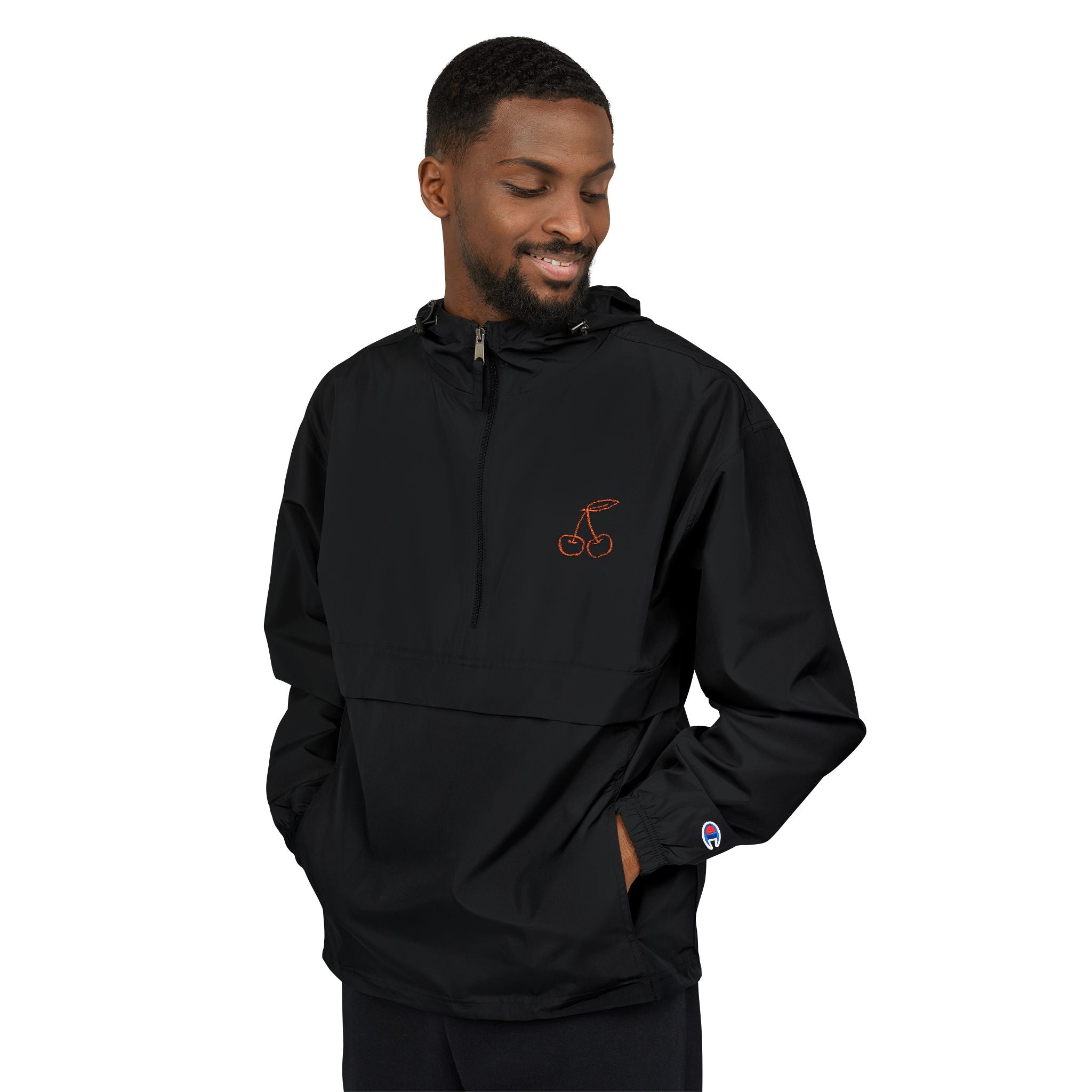 Discreet Findom Cherry Windbreaker Anorak Jacket