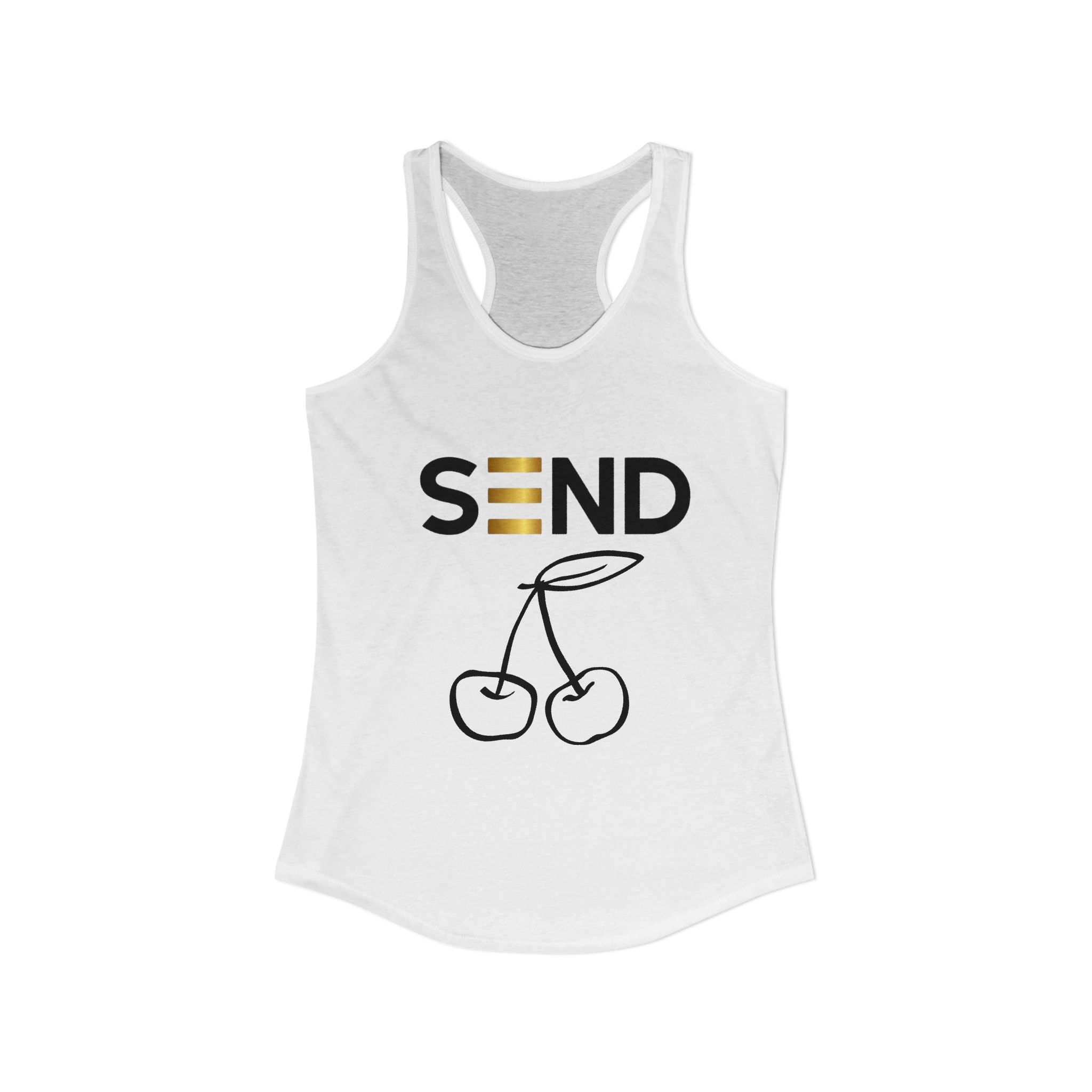 Send Racerback Tank — athletic findom tank for the Goddesses collection by Findom Attire Australia