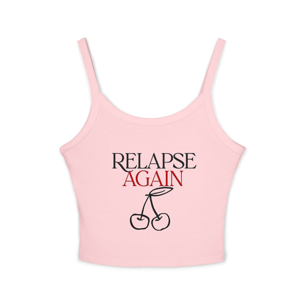 Relapse Again Tank Top — community-coded findom tank by Findom Attire Australia