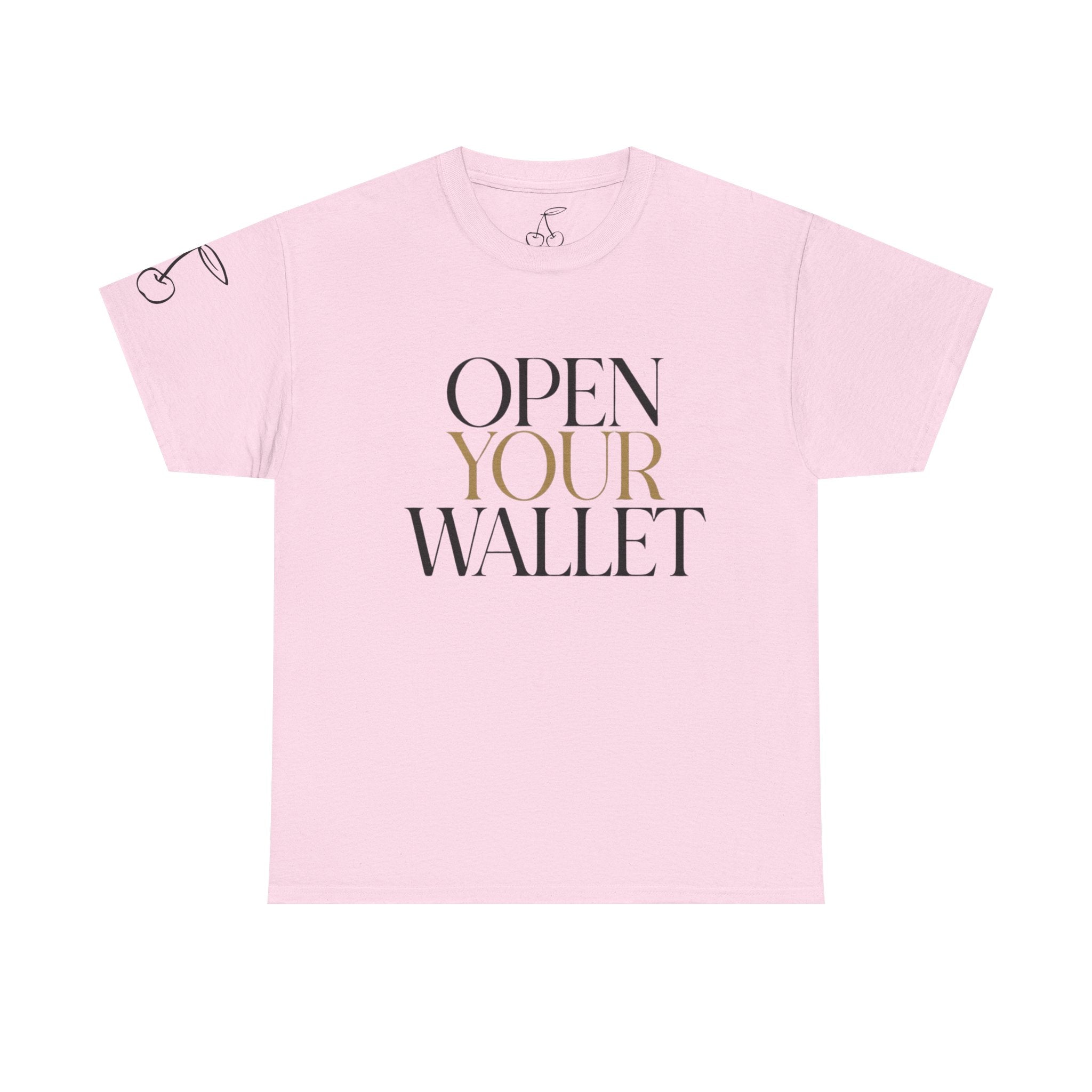 Open Your Wallet Tee — bold findom statement tee by Findom Attire Australia